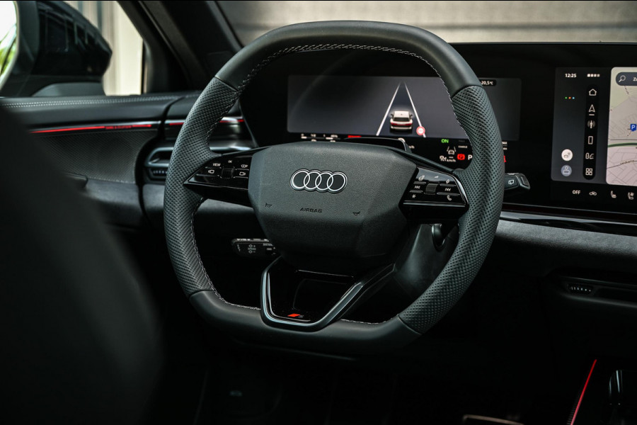 Audi A6 Avant 2.0 e-hybrid quattro S edition Competition | 5 Jaar garantie | Achterasbesturing | B&O | Carbon inleg | Stoelventilatie en Massage | Luchtvering | Panoramadak | Soft close | Keyless | Head-up | 360 camera | Passagiers Display |