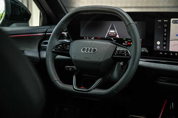 Audi A6 Avant 2.0 e-hybrid quattro S edition Competition | 5 Jaar garantie | Achterasbesturing | B&O | Carbon inleg | Stoelventilatie en Massage | Luchtvering | Panoramadak | Soft close | Keyless | Head-up | 360 camera | Passagiers Display |