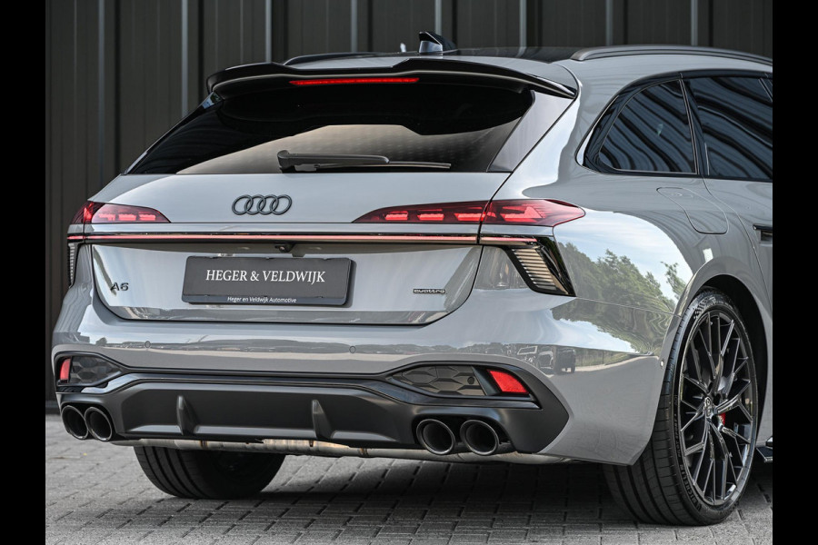 Audi A6 Avant 2.0 e-hybrid quattro S edition Competition | 5 Jaar garantie | Achterasbesturing | B&O | Carbon inleg | Stoelventilatie en Massage | Luchtvering | Panoramadak | Soft close | Keyless | Head-up | 360 camera | Passagiers Display |