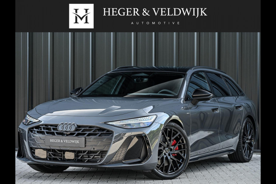 Audi A6 Avant 2.0 e-hybrid quattro S edition Competition | 5 Jaar garantie | Achterasbesturing | B&O | Carbon inleg | Stoelventilatie en Massage | Luchtvering | Panoramadak | Soft close | Keyless | Head-up | 360 camera | Passagiers Display |