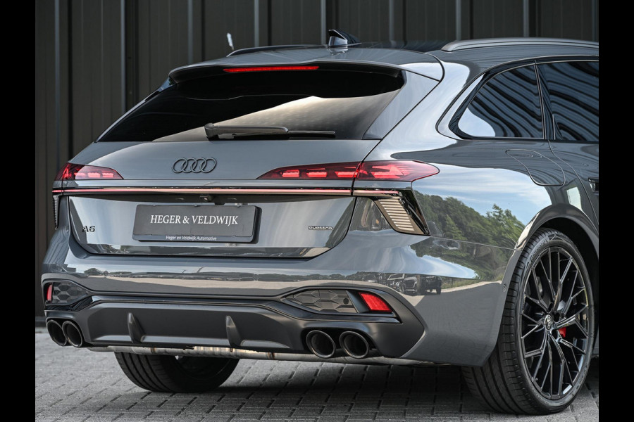 Audi A6 Avant 2.0 e-hybrid quattro S edition Competition | 5 Jaar garantie | Achterasbesturing | B&O | Carbon inleg | Stoelventilatie en Massage | Luchtvering | Panoramadak | Soft close | Keyless | Head-up | 360 camera | Passagiers Display |