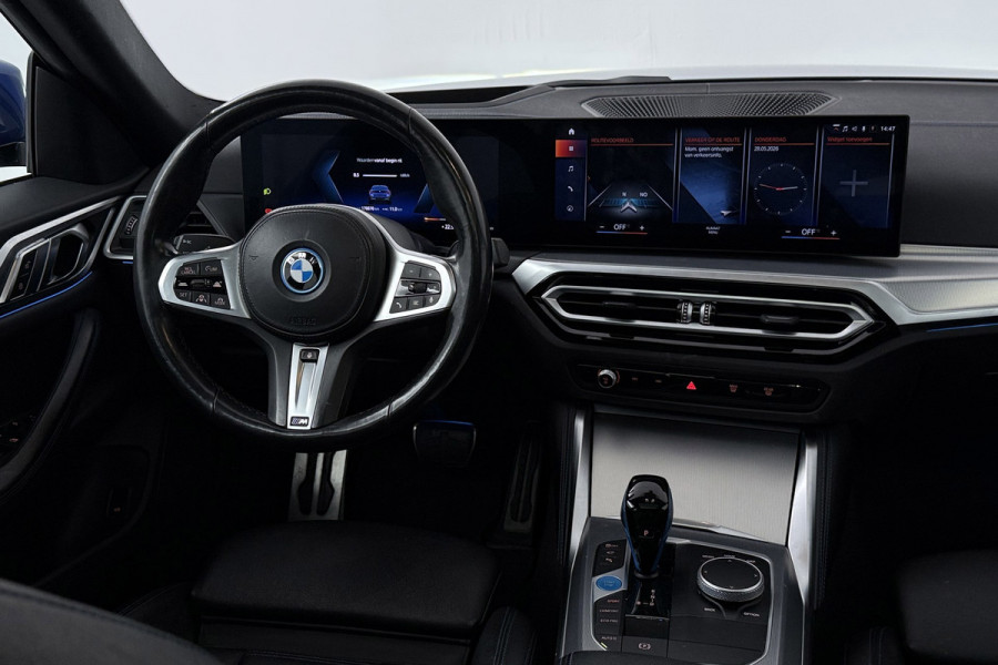 BMW i4 EDrive40 High Executive 84 kWh M-pakket( 1e Eig, Dealer OndH, Panorama, 360 Camera, Addpt Cruise, StoelV, Etc)