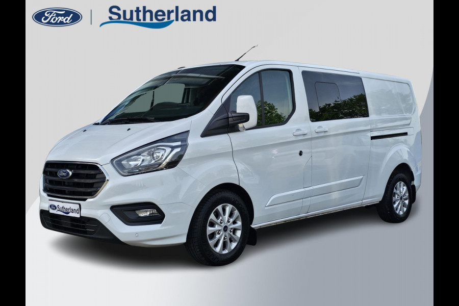 Ford Transit Custom 320 2.0 TDCI L2H1 Limited DC | 170pk Automaat | Dubbele Cabine | Trekkhaak | Dubbele Schuifdeur | Camare | Stoelverwarming