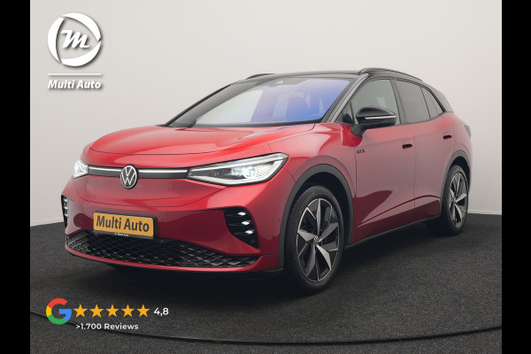 Volkswagen ID.4 GTX 4Motion 77 kWh 299pk Dealer O.H. | Adaptive Cruise | Head Up | 360 Camera | Alcantara Sportstoelen Massage & Memory | IQ Light | Sfeerverlichting | Keyless | Blis | Apple Carplay | Stuur Verwarmd | Navigatie | DAB |