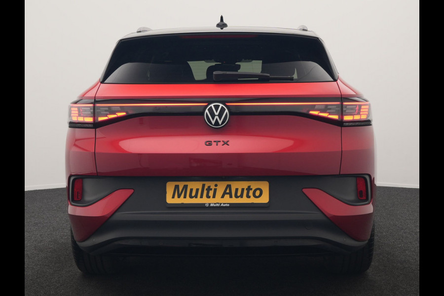 Volkswagen ID.4 GTX 4Motion 77 kWh 299pk Dealer O.H. | Adaptive Cruise | Head Up | 360 Camera | Alcantara Sportstoelen Massage & Memory | IQ Light | Sfeerverlichting | Keyless | Blis | Apple Carplay | Stuur Verwarmd | Navigatie | DAB |