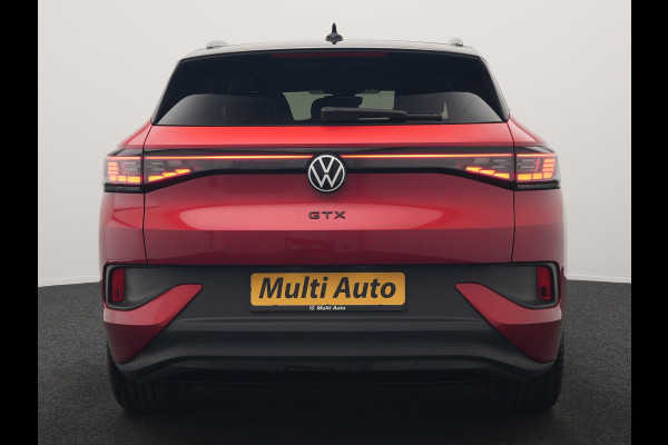 Volkswagen ID.4 GTX 4Motion 77 kWh 299pk Dealer O.H. | Adaptive Cruise | Head Up | 360 Camera | Alcantara Sportstoelen Massage & Memory | IQ Light | Sfeerverlichting | Keyless | Blis | Apple Carplay | Stuur Verwarmd | Navigatie | DAB |