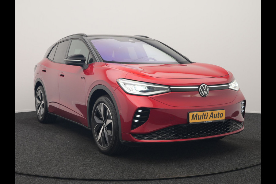 Volkswagen ID.4 GTX 4Motion 77 kWh 299pk Dealer O.H. | Adaptive Cruise | Head Up | 360 Camera | Alcantara Sportstoelen Massage & Memory | IQ Light | Sfeerverlichting | Keyless | Blis | Apple Carplay | Stuur Verwarmd | Navigatie | DAB |