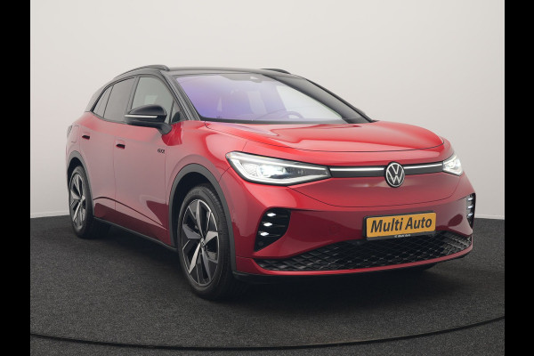 Volkswagen ID.4 GTX 4Motion 77 kWh 299pk Dealer O.H. | Adaptive Cruise | Head Up | 360 Camera | Alcantara Sportstoelen Massage & Memory | IQ Light | Sfeerverlichting | Keyless | Blis | Apple Carplay | Stuur Verwarmd | Navigatie | DAB |
