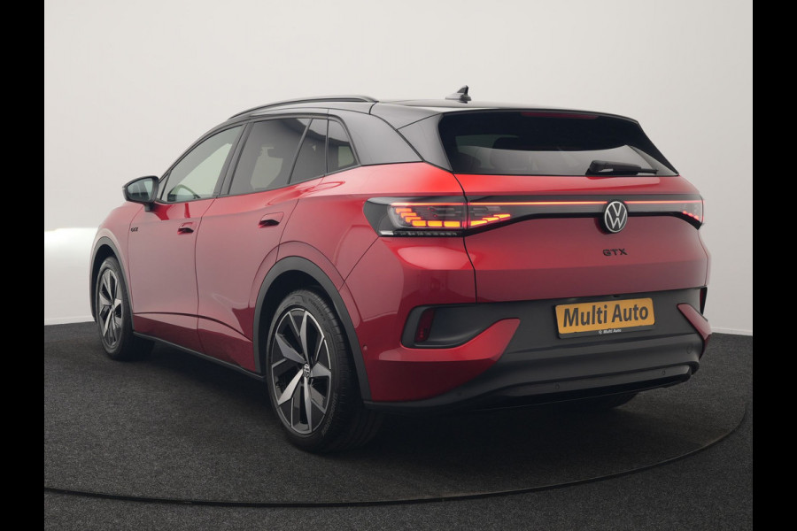 Volkswagen ID.4 GTX 4Motion 77 kWh 299pk Dealer O.H. | Adaptive Cruise | Head Up | 360 Camera | Alcantara Sportstoelen Massage & Memory | IQ Light | Sfeerverlichting | Keyless | Blis | Apple Carplay | Stuur Verwarmd | Navigatie | DAB |