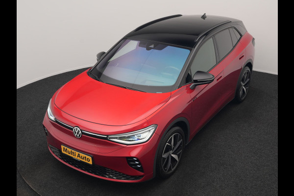 Volkswagen ID.4 GTX 4Motion 77 kWh 299pk Dealer O.H. | Adaptive Cruise | Head Up | 360 Camera | Alcantara Sportstoelen Massage & Memory | IQ Light | Sfeerverlichting | Keyless | Blis | Apple Carplay | Stuur Verwarmd | Navigatie | DAB |