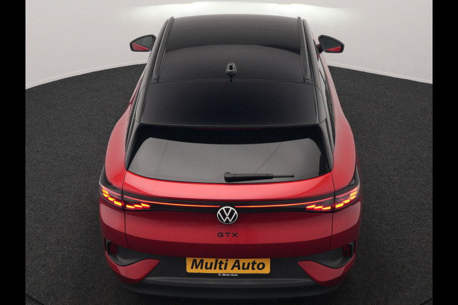 Volkswagen ID.4 GTX 4Motion 77 kWh 299pk Dealer O.H. | Adaptive Cruise | Head Up | 360 Camera | Alcantara Sportstoelen Massage & Memory | IQ Light | Sfeerverlichting | Keyless | Blis | Apple Carplay | Stuur Verwarmd | Navigatie | DAB |