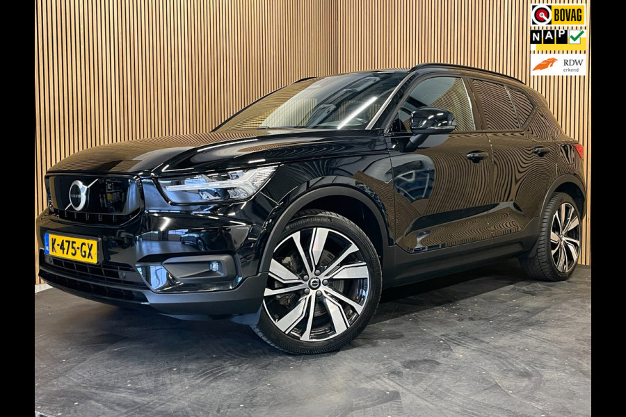 Volvo XC40 Recharge P8 AWD R-Design|89% SOH|1/2 LEDER|ELEK.TREKHAAK+ACHTERKLEP|ACC|STUUR+STOELVERW V+A|CARPLAY/ANDROID|NAP|NL|1EIG