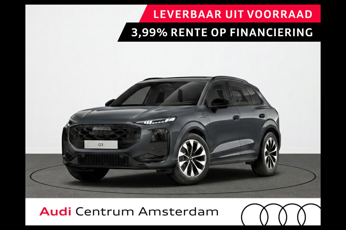 Audi Q3 S edition e-hybrid 272 pk | Techniekpakket plus | Panorama-glasdak | Optiekpakket zwart-glanzend | Trekhaak mech. zwenkbaar |