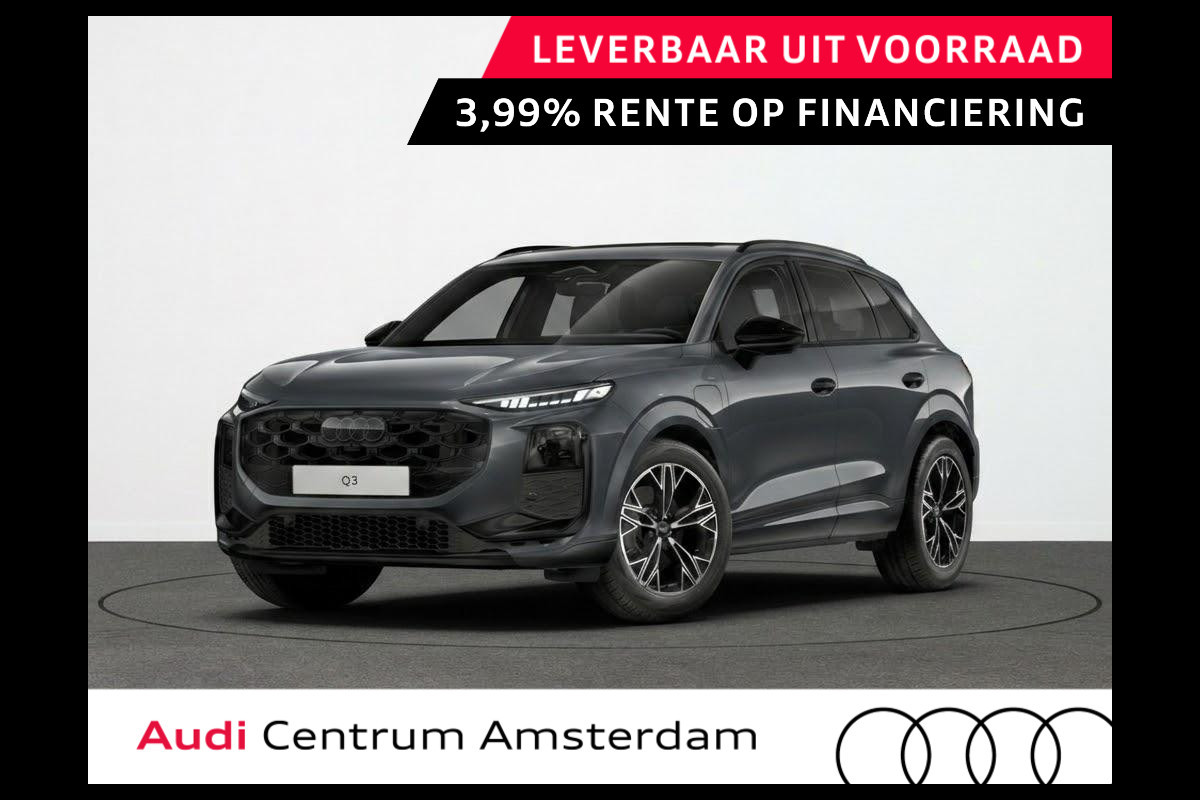 Audi Q3 S edition e-hybrid 272 pk | Panorama-glasdak | Optiekpakket zwart-glanzend | Sportstoelen zwart leder | Techniekpakket plus |