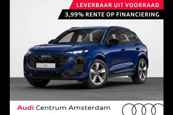 Audi Q3 S edition e-hybrid 272 pk | Techniekpakket plus | Sportstoelen zwart leder | Optiekpakket zwart-glanzend | Panorama-glasdak |