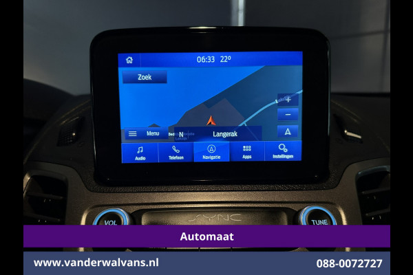 Ford Transit Connect 1.5 EcoBlue 120pk Automaat L2H1 Inrichting Euro6 Airco | 2x Zijdeur | 3-Zits | Camera | Navigatie | Cruisecontrol Apple Carplay, Android Auto, Stoelverwarming, Verwarmde voorruit, Parkeersensoren, Bijrijdersbank