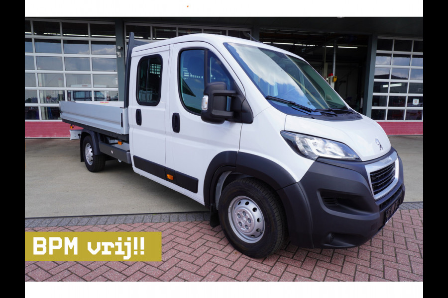 Peugeot Boxer 2.2 BlueHDi 165PK L4 Pick-up dubbelcabine Airco | Cruise | Apple CP-Android  Auto 7 Persoons