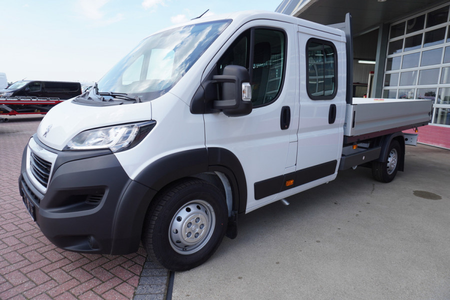 Peugeot Boxer 2.2 BlueHDi 165PK L4 Pick-up dubbelcabine Airco | Cruise | Apple CP-Android  Auto 7 Persoons