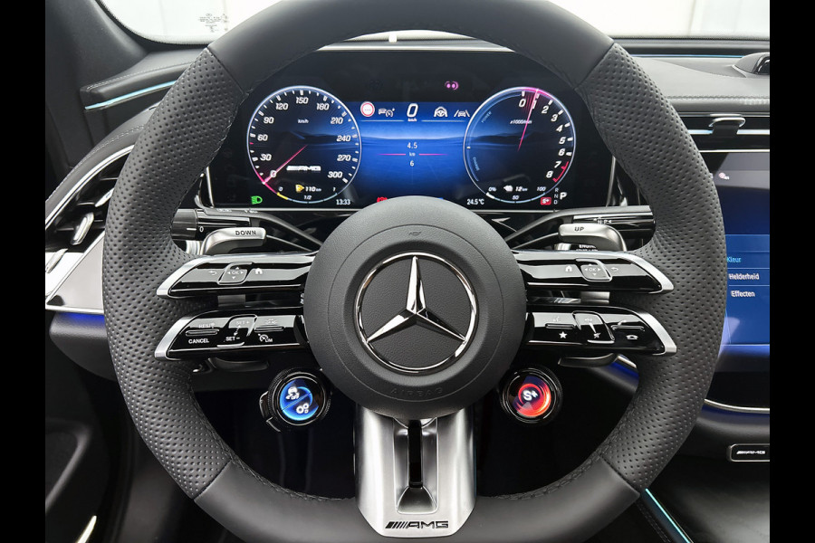 Mercedes-Benz E-Klasse AMG 53 4MATIC+ Night Edition | Premium Plus pakket | AMG Nightpakket ll | Winterpakket | DYNAMIC PLUS pakket | Rijassistentiepakket Plus | USB–pakket Plus | Trekhaak| GUARD 360° plus | Panoramaschuifdak | 360° camera | Burmester® 4D surround sound system |