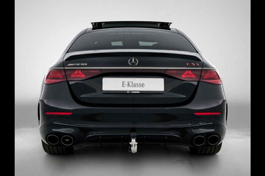 Mercedes-Benz E-Klasse AMG 53 4MATIC+ Night Edition | Premium Plus pakket | AMG Nightpakket ll | Winterpakket | DYNAMIC PLUS pakket | Rijassistentiepakket Plus | USB–pakket Plus | Trekhaak| GUARD 360° plus | Panoramaschuifdak | 360° camera | Burmester® 4D surround sound system |