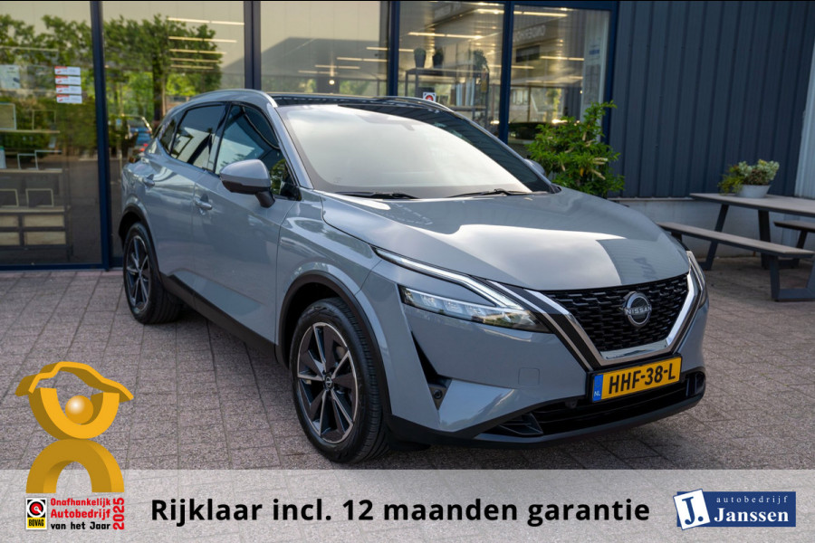 Nissan QASHQAI 1.3 MHEV N-Connecta |Prijs rijklaar incl 12 mnd garantie| 360 Camera Blindspot Panodak Trekhaak Elek klep