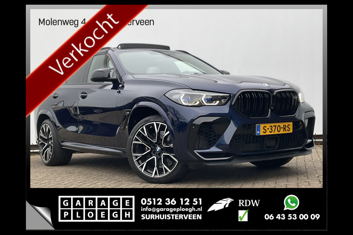 BMW X6 M Competition 626PK BTW Bowers&Wilkins Tanzanite Nachtzicht Massage Stoelverw+Koeling Trekhaak