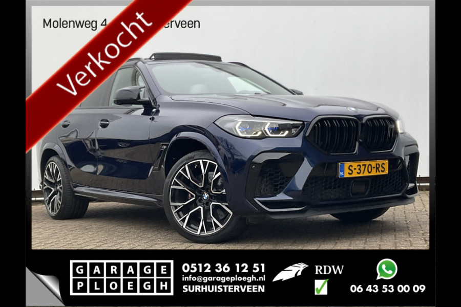 BMW X6 M Competition 626PK BTW Bowers&Wilkins Tanzanite Nachtzicht Massage Stoelverw+Koeling Trekhaak
