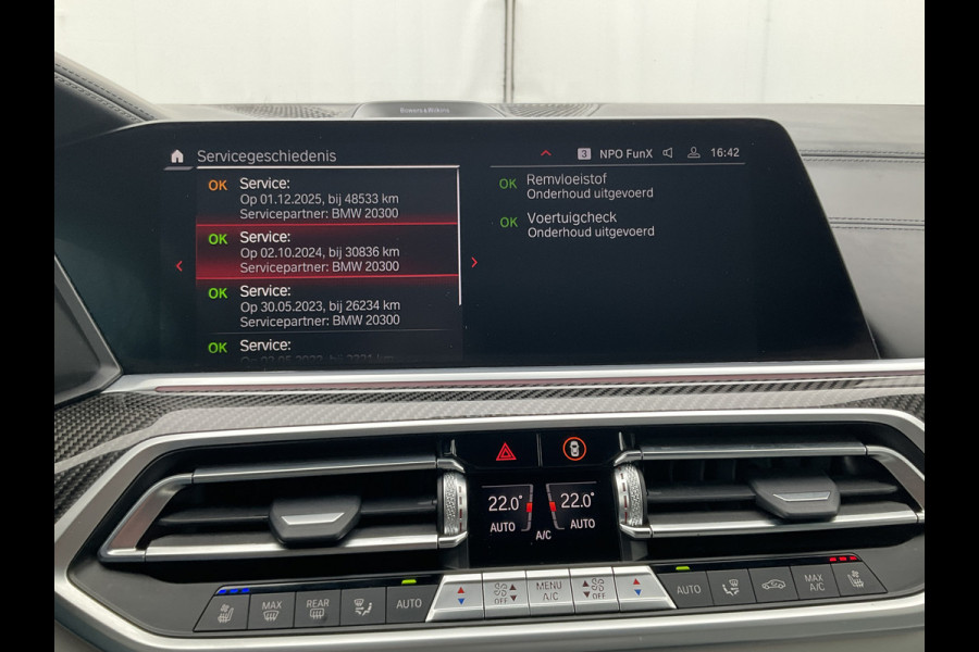 BMW X6 M Competition 626PK BTW Bowers&Wilkins Tanzanite Nachtzicht Massage Stoelverw+Koeling Trekhaak