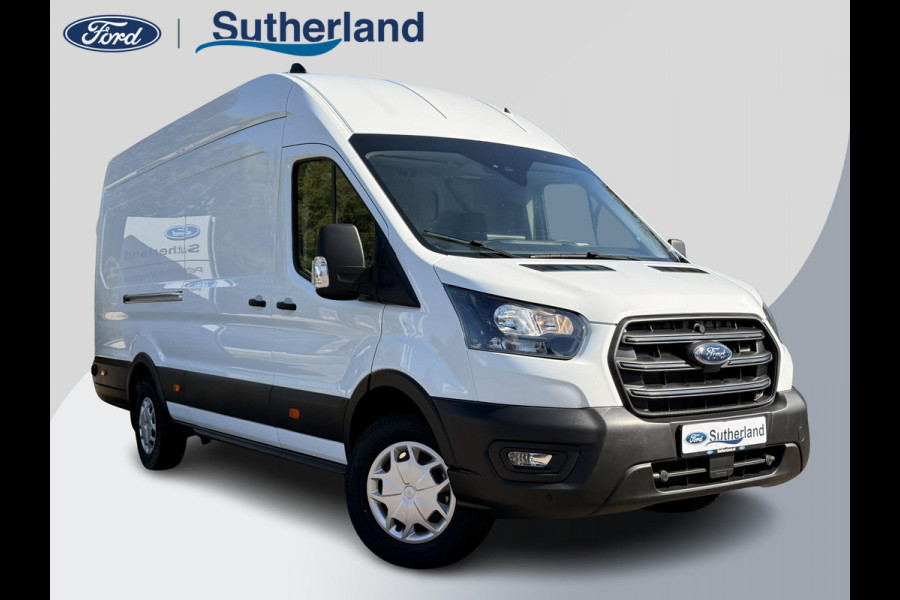 Ford Transit 350 2.0 TDCI L4H3 Trend RWD | 130pk | Navigatiesysteem SYNC4 | Stoelverwarming  | Elektrisch inklapbare buitenspiegels | Elektrisch verstelbare bestuurdersstoel | Passagiersairbag | Allweather banden | Laadruimte beschermingspakket | 150 watt/230V aansluitpunt tussen voorstoelen | Handmatige regeneratie roetfilter | Reservewiel | Centrale dubbele vergrendeling | LED Downlighter