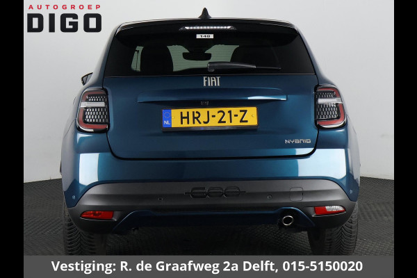Fiat 600 1.2 Hybrid La Prima | Apple Carplay & AndroidAUTO | Dodehoek detectie | Parkeersensoren