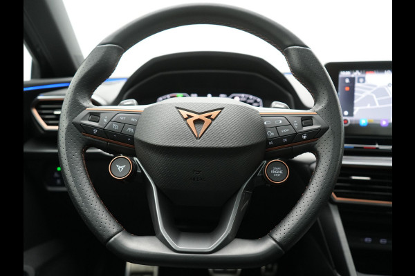 CUPRA Leon Sportstourer 1.4 e-Hybrid VZ Copper Edition PHEV 245pk Dealer O.H. | Panodak | Adaptive Cruise | Camera | Lederen Sportstoelen Memory & Verwarmd | Sfeerverlichting | Stuur Verwarmd | Apple Carplay | Keyless | Blis | Navigatie | DAB | Plug In Hybrid |