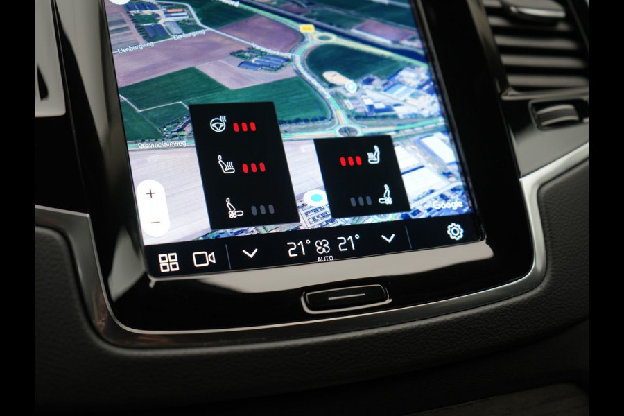 Volvo XC90 T8 Recharge AWD Plus Bright 7 Persoons LONG RANGE PHEV 455pk Dealer O.H. | Trekhaak Af Fabriek | Luchtvering | Adaptive Cruise | Harman / Kardon | Lederen Sportstoelen Ventilatie & Memory | 360 Camera | Stoelen & Stuur Verwarmd | Keyless | Blis | Google Assistent  | Plug In Hybrid |