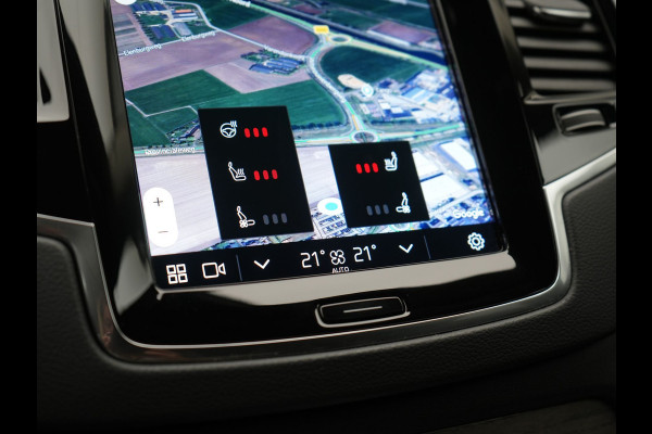 Volvo XC90 T8 Recharge AWD Plus Bright 7 Persoons LONG RANGE PHEV 455pk Dealer O.H. | Trekhaak Af Fabriek | Luchtvering | Adaptive Cruise | Harman / Kardon | Lederen Sportstoelen Ventilatie & Memory | 360 Camera | Stoelen & Stuur Verwarmd | Keyless | Blis | Google Assistent  | Plug In Hybrid |