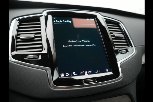 Volvo XC90 T8 Recharge AWD Plus Bright 7 Persoons LONG RANGE PHEV 455pk Dealer O.H. | Trekhaak Af Fabriek | Luchtvering | Adaptive Cruise | Harman / Kardon | Lederen Sportstoelen Ventilatie & Memory | 360 Camera | Stoelen & Stuur Verwarmd | Keyless | Blis | Google Assistent  | Plug In Hybrid |