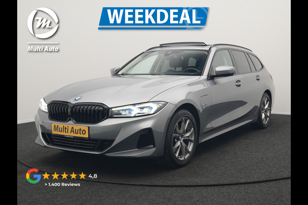 BMW 3 Serie Touring 320e Sportline FACELIFT PHEV Dealer O.H | Panodak | Widescreen Navi | Harman Kardon | Camera | Keyless | Stuurverwarming | Apple Carplay | BLIS | Plug In Hybrid