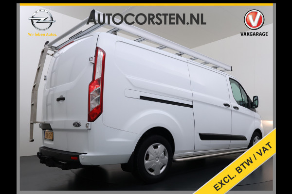 Ford Transit Custom 340 2.0TDCI 130PK L2H1 Sortimo Inperiaal+Ladder Trekhaak Cruise Control Airco Stoelverwarming Pdc Trend Betonplex Vloer Wandbetimmering Inbouwkasten Led
