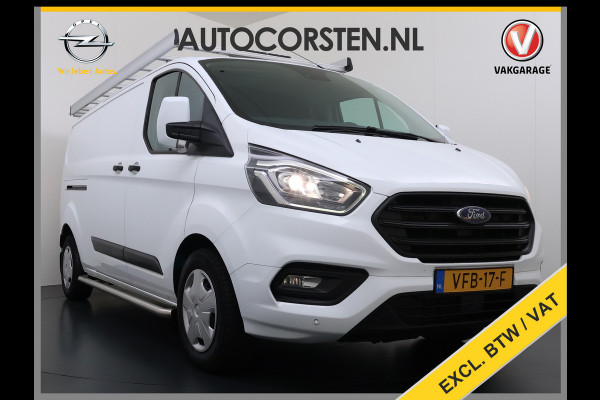 Ford Transit Custom 340 2.0TDCI 130PK L2H1 Sortimo Inperiaal+Ladder Trekhaak Cruise Control Airco Stoelverwarming Pdc Trend Betonplex Vloer Wandbetimmering Inbouwkasten Led