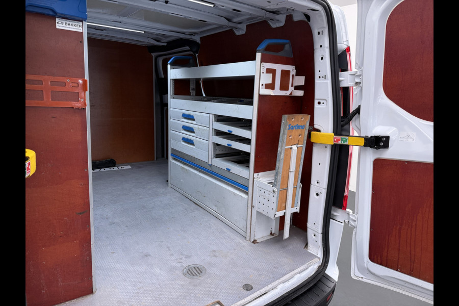 Ford Transit Custom 340 2.0TDCI 130PK L2H1 Sortimo Inperiaal+Ladder Trekhaak Cruise Control Airco Stoelverwarming Pdc Trend Betonplex Vloer Wandbetimmering Inbouwkasten Led