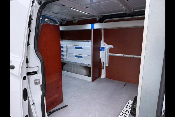 Ford Transit Custom 340 2.0TDCI 130PK L2H1 Sortimo Inperiaal+Ladder Trekhaak Cruise Control Airco Stoelverwarming Pdc Trend Betonplex Vloer Wandbetimmering Inbouwkasten Led
