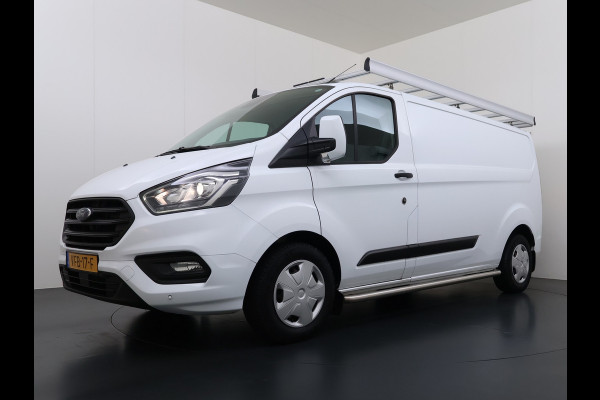 Ford Transit Custom 340 2.0TDCI 130PK L2H1 Sortimo Inperiaal+Ladder Trekhaak Cruise Control Airco Stoelverwarming Pdc Trend Betonplex Vloer Wandbetimmering Inbouwkasten Led