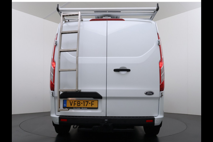 Ford Transit Custom 340 2.0TDCI 130PK L2H1 Sortimo Inperiaal+Ladder Trekhaak Cruise Control Airco Stoelverwarming Pdc Trend Betonplex Vloer Wandbetimmering Inbouwkasten Led