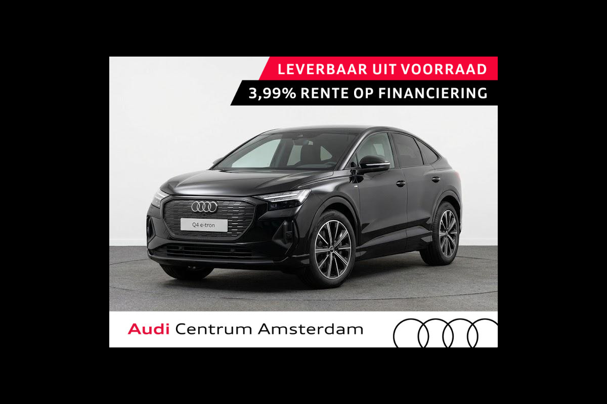 Audi Q4 Sportback e-tron 45 S edition Competition 82 kWh 286 pk | Assistentiepakket plus | Optiekpakket zwart plus | Ambient lichtpakket | Stoelverwarming voor |
