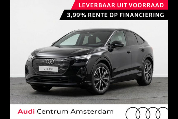 Audi Q4 Sportback e-tron 45 S edition Competition 82 kWh 286 pk | Assistentiepakket plus | Optiekpakket zwart plus | Ambient lichtpakket | Stoelverwarming voor |