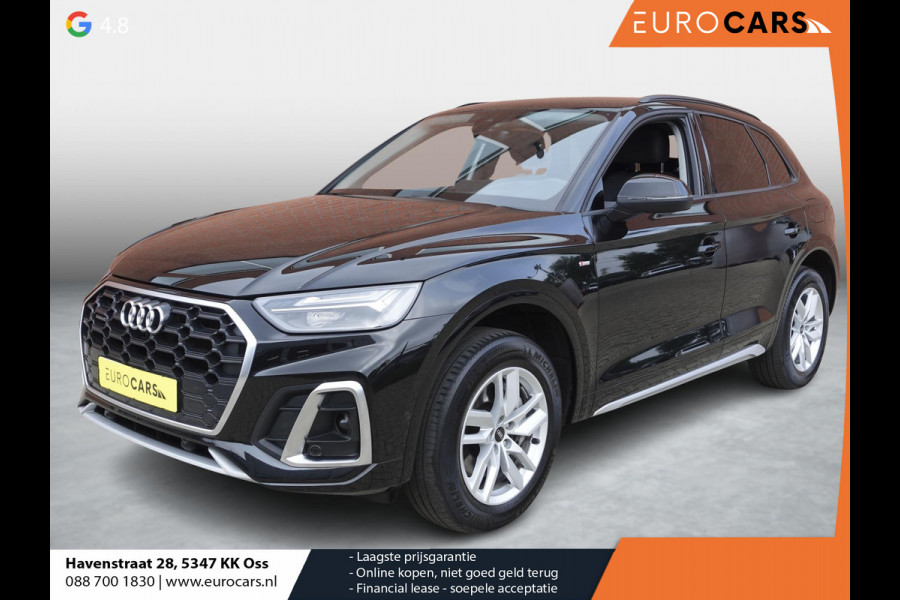 Audi Q5 50 TFSI e 300pk PHEV S Line Automaat Navigatie Camera Parkeersensoren Head Up Display Stoelverwarming LED Koplampen Cruise Control  Climate Control