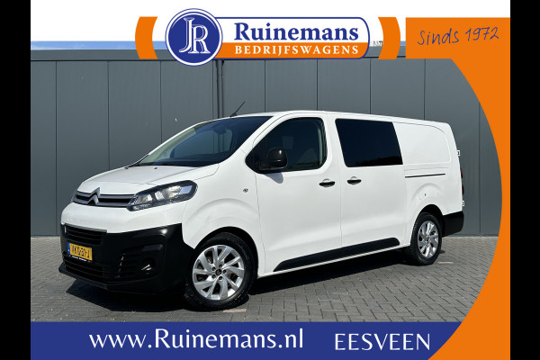 Citroën Jumpy 2.0 BlueHDI 180 PK / AUTOMAAT / L3H1 / DUBBEL CABINE / 2x SCHUIFDEUR / TREKHAAK / CAMERA / BLIND SPOT / ECC / CRUISE / 6 PERSOON