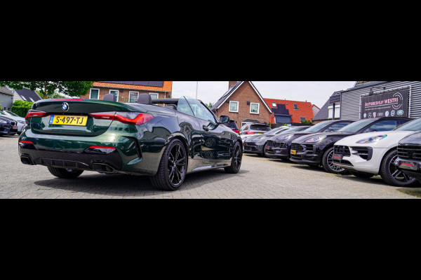 BMW 4 Serie Cabrio 430i High Executive |Sanremo green | LaserLED | Stoelkoeling | Camera | Nekverwarming | Carbon
