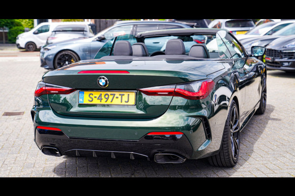 BMW 4 Serie Cabrio 430i High Executive |Sanremo green | LaserLED | Stoelkoeling | Camera | Nekverwarming | Carbon
