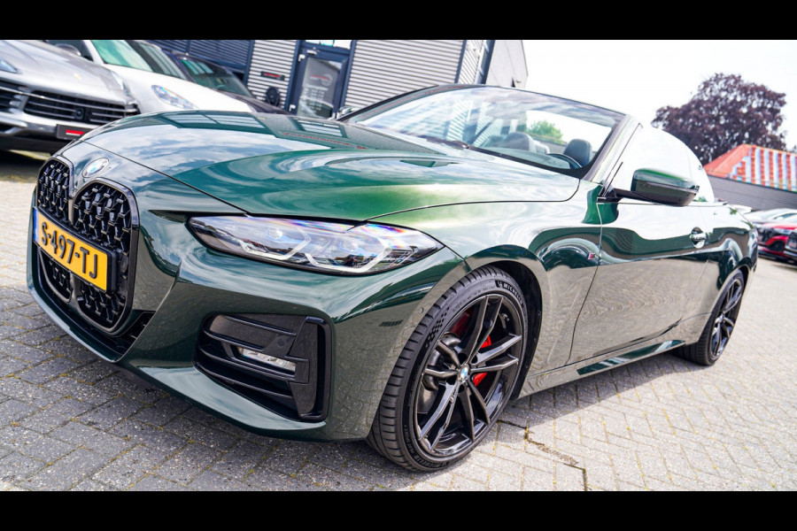 BMW 4 Serie Cabrio 430i High Executive |Sanremo green | LaserLED | Stoelkoeling | Camera | Nekverwarming | Carbon
