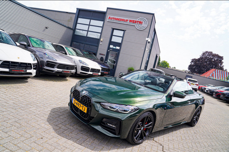 BMW 4 Serie Cabrio 430i High Executive |Sanremo green | LaserLED | Stoelkoeling | Camera | Nekverwarming | Carbon