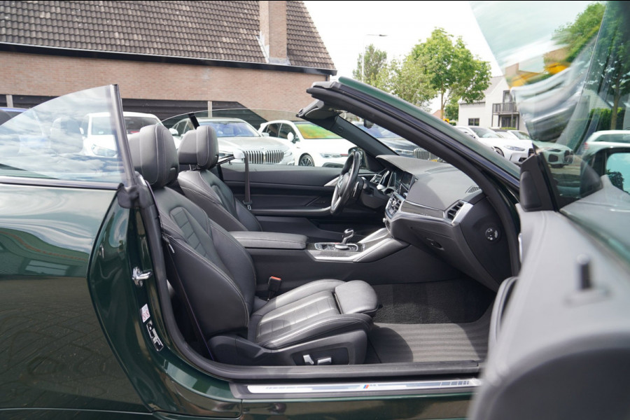 BMW 4 Serie Cabrio 430i High Executive |Sanremo green | LaserLED | Stoelkoeling | Camera | Nekverwarming | Carbon